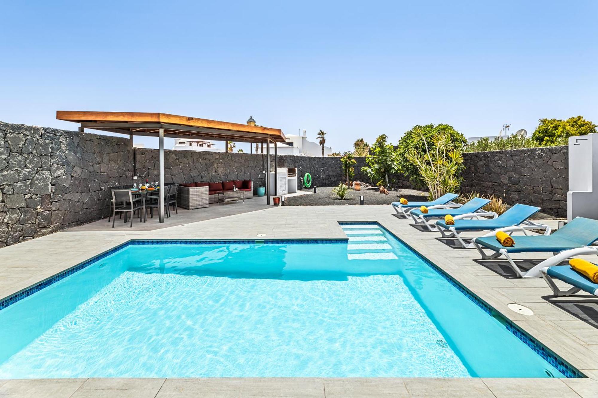 3 Bedroom Villa With Private Pool Close To Papagayo Beach Playa Blanca  Eksteriør billede